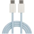 Maxlife MXUC-06 cable USB-C - USB-C 1,0 m 20W blue nylon