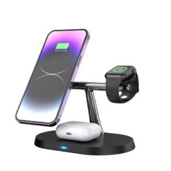 Maxlife MXWC-03 magnetic wireless charger 15W black 3in1 - Billede 4