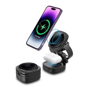 Alternative view of maXlife Magnetic Wireless Charger 3in1