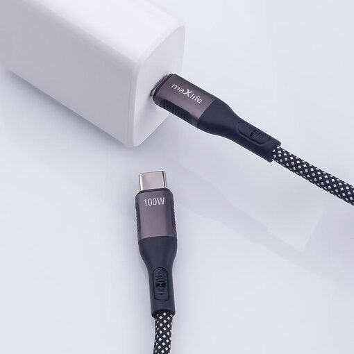 maXlife 100W USB-C /USB-C magnetic kabel - Image 5