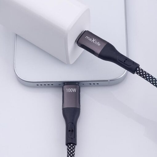 maXlife 100W USB-C /USB-C magnetic kabel - Image 6