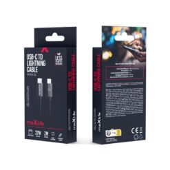 maXlife 2m 27W USB-C-Lightning Kabel