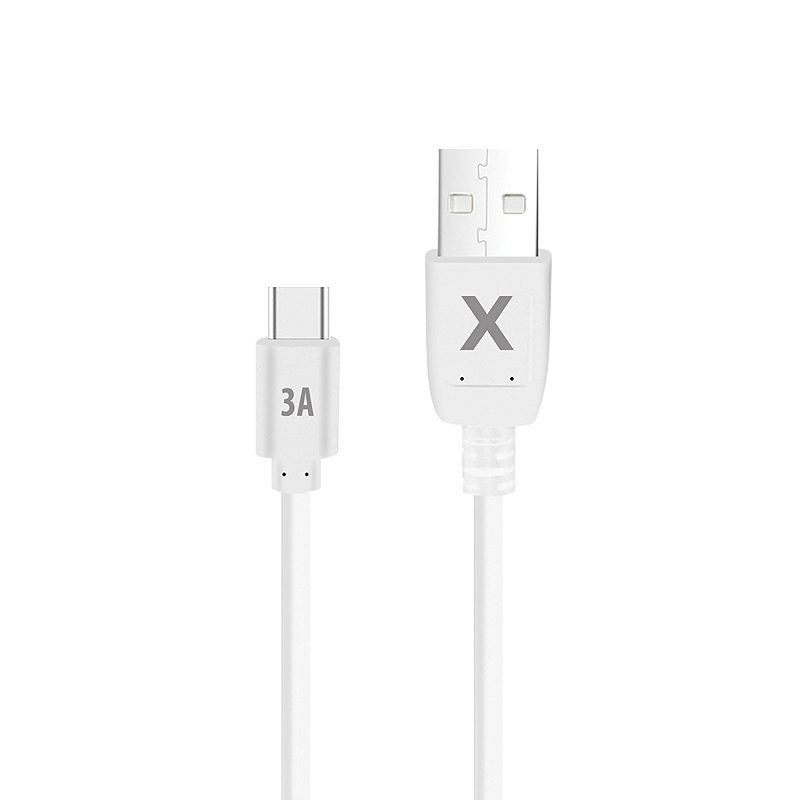 Maxlife cable USB - USB-C 2,0 m 3A white