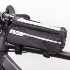 Waterproof bike frame bag with phone holder black - Billede 3