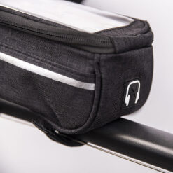 Waterproof bike frame bag with phone holder black - Billede 4