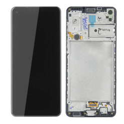 LCD + Touch Panel Samsung A21S A217 GH82-22988A GH82-23089A GH82-24641A black frame original - Billede 3