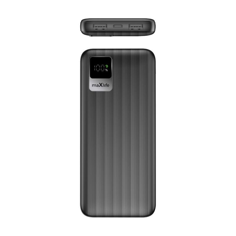 maXlife powerbank 10.000 mAh Li-ion sort - Billede 2