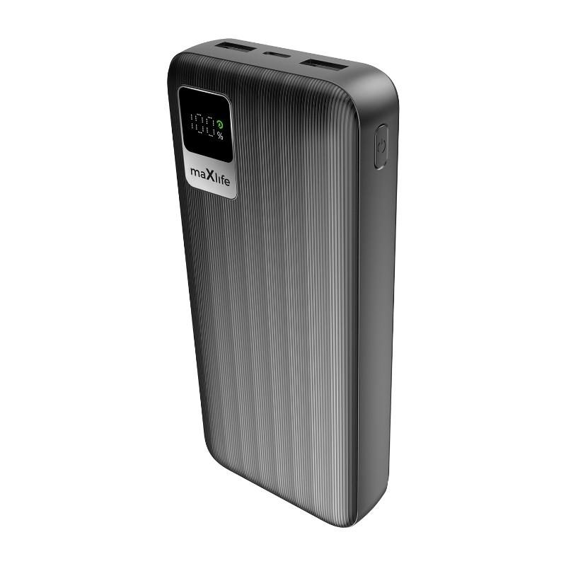 maXlife powerbank 20.000 mAh Li-ion sort - Billede 3
