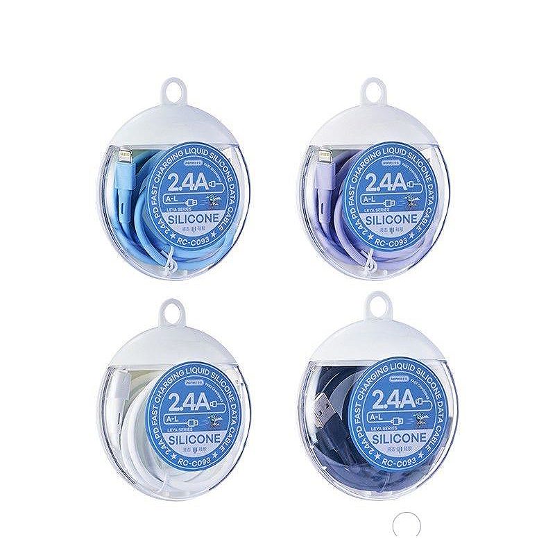 Alternative view of CABLE REMAX LEYA SERIES RC-C093 2,4A USB/MICRO USB WHITE