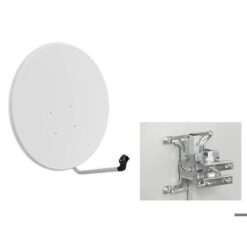 Satellite dish 80, white, 5pcs kit with mounting accessories - Billede 2