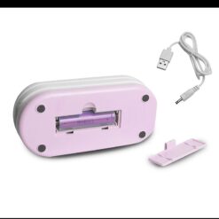 Collapsable LED desk Lamp 10W, 3000/4500/6000K, 1200mAh, pink, LTC - Billede 4