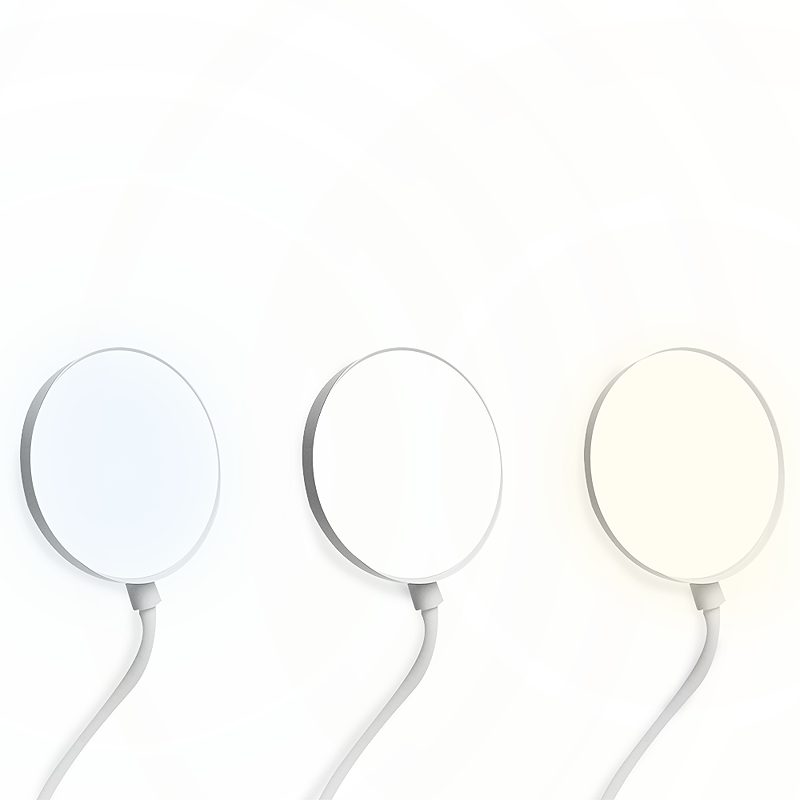 Wireless LED desk Lamp 6W, 3000/4500/6000K, touch control, 3000mAh, white, LTC - Billede 2