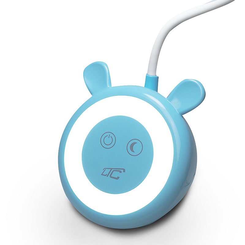 LED Teddy bear desk Lamp 3W, 3000/4500/6000K, adjustable, 1200mAh, blue, LTC - Billede 3
