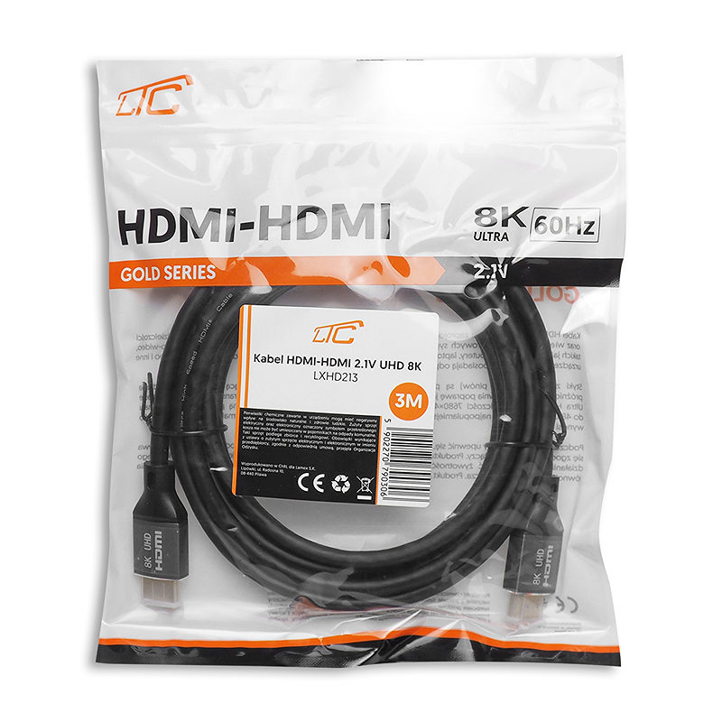 HDMI-HDMI cable (v2.1 | 8K | 3 m) black - Billede 2