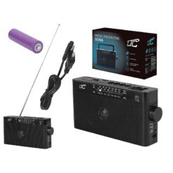 LTC portable radio SONA, Bluetooth, USB, TF, black - Billede 3