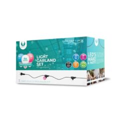 LED Lyskæde 12m+10Bulbs G45