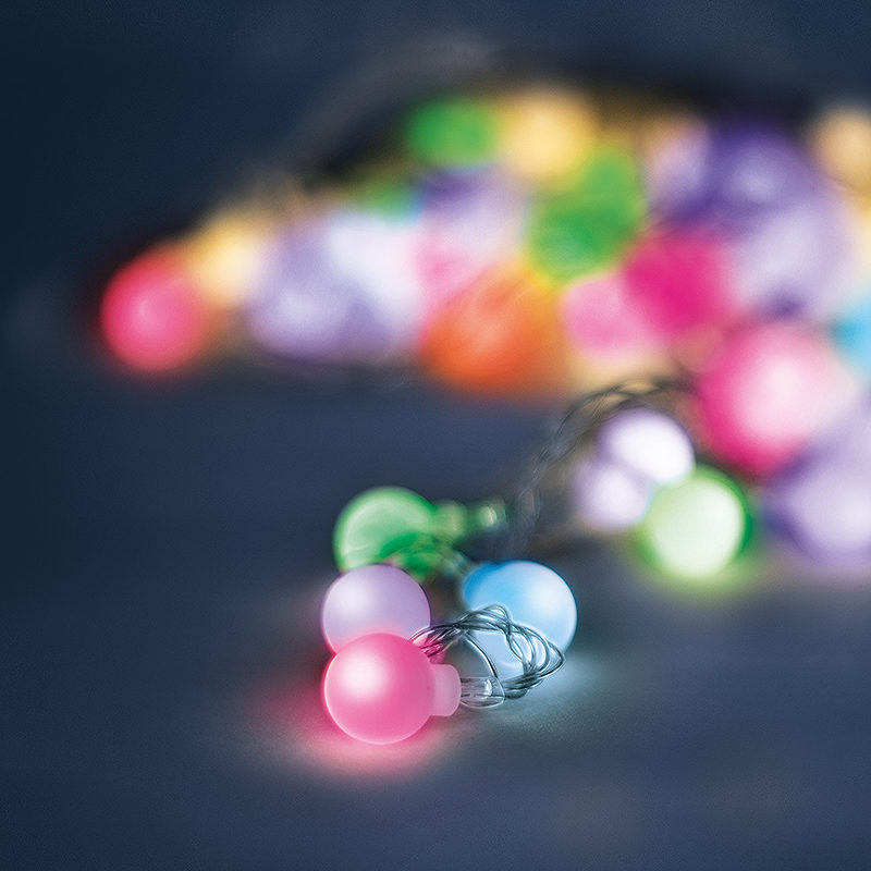 Alternative view of String Light Solar LED FROSTED BALLS SFB62 6,5m 30 balls multicolor Forever Light