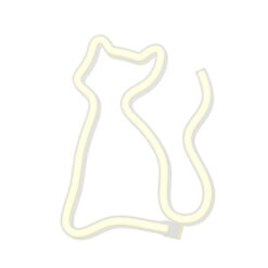 Alternative view of Neon LED Light CAT warm white Bat + USB FLNE03 Forever Light