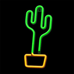Neon LED Light CACTUS orange green Bat + USB FLNE02 Forever Light - Billede 3