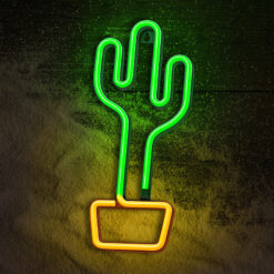 Neon LED Light CACTUS orange green Bat + USB FLNE02 Forever Light - Billede 4