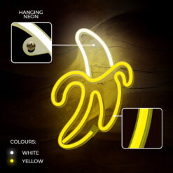 Neon LED Light BANANA white yellow Bat + USB FLNE10 Forever Light - Billede 5