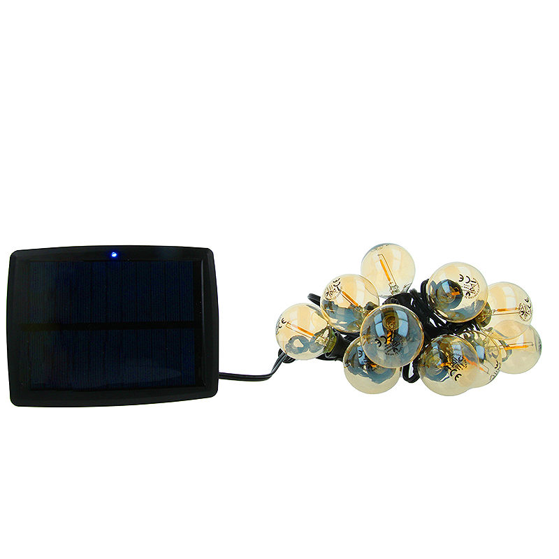 Forever Light LED Solar Garland SUNARI FLS-125 5,5m + 10 bulbs gold G40 IP44 - Billede 3
