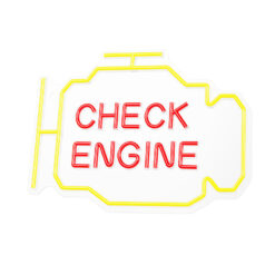 Alternative view of Neon PLEXI LED CHECK ENGINE yellow red NNE21 Neolia