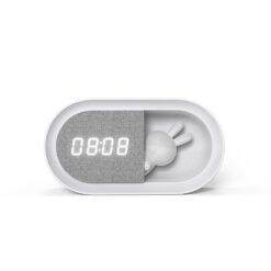 Alternative view of Alarm clock with LED Bunny night light PURE FNL-05 INGRID white long Forever Light