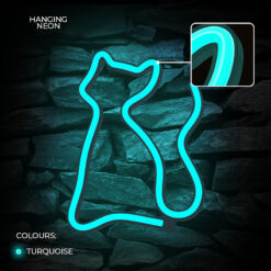 Neon LED Light CAT turquoise NNE24 Neolia - Billede 5