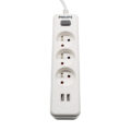Power strip PHILIPS etension cord 3 sockets + 2 USB 2m 10A white