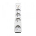 Power strip PHILIPS extension cord 4 sockets 3m 10A white