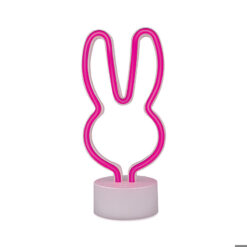 Neon LED on stand RABBIT pink USB-C FSC-10 Forever Light