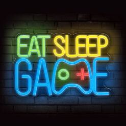 Forever Light Neon PLEXI LED EAT SLEEP GAME multicolor FPNE33 - Billede 5