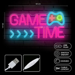 Alternative view of Forever Light Neon PLEXI LED GAME TIME multicolor FPNE34