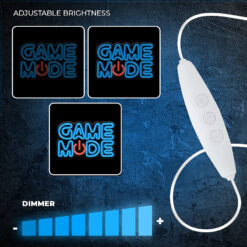 Forever Light Neon PLEXI LED GAME MODE blue red FPNE38 - Billede 4