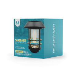 Forever Light Solar LED lamp lantern SUNARI FLS-40 black - Billede 4