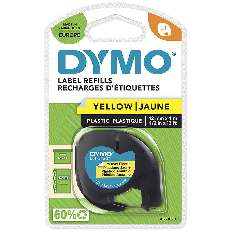 DYMO LetraTag plastetiketter - Billede 2