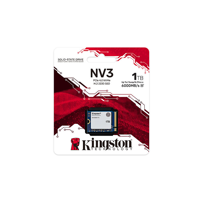 Kingston Technology 1000G NV3 M.2 2230 NVMe SSD - Billede 3