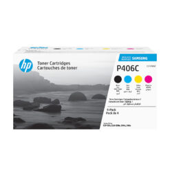 Samsung CLT-P406C Original-tonerpatron, 4-pak, cyan/magenta/gul/sort