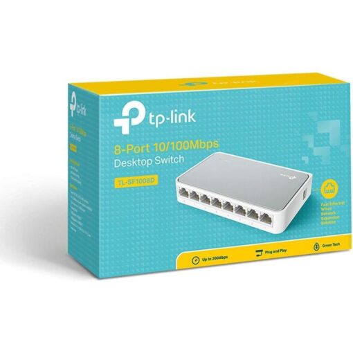 TP-LINK TL-SF1008D 8-Port 10/100Mbps Desktop Switch (TL-SF1008D)