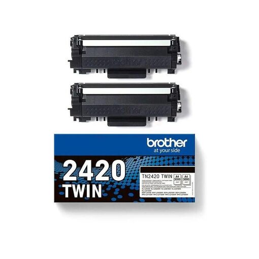 Brother Toner TN2420TWIN HL-L2310D/L2350DW/L2370DN/ L2375DW/DCP-L2510D/L2530DW/ L2550DN/MFC-L2710DN/L2710DW/ L2730DW/2750DW TWIN PACK high capacity black