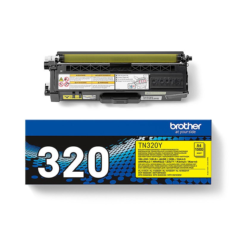 Brother TN-320Y tonerpatron 1 stk Original Gul - Billede 4