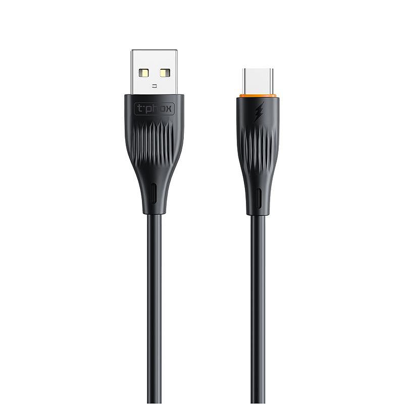 T-PHOX CABLE X-LITE TYPE-C BLACK 1M 3A