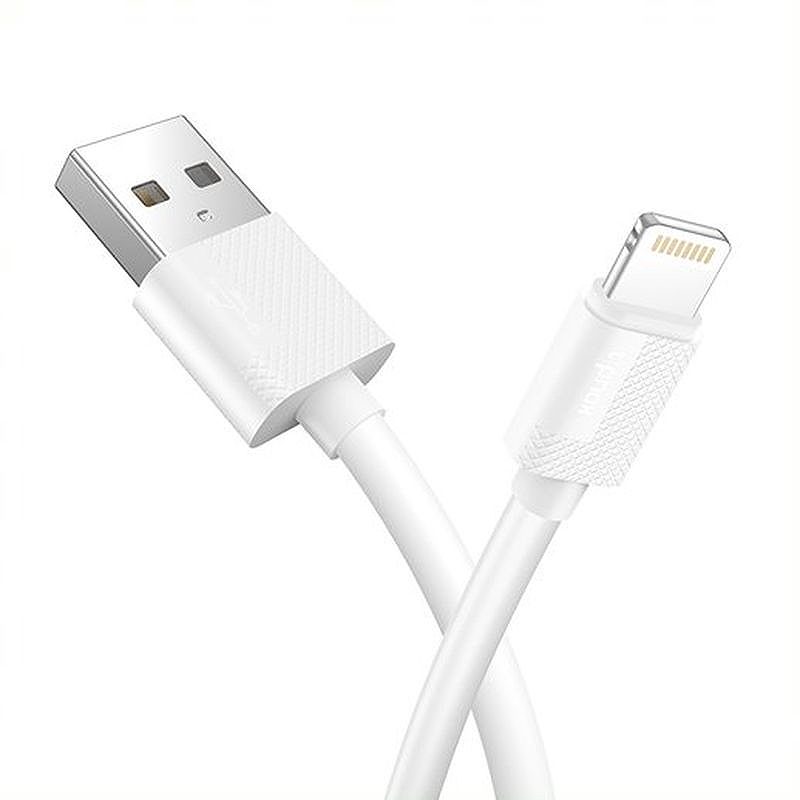 WALL CHARGER T-PHOX MINI-EU LIGHTNING WHITE 1.2M 2.4A - Billede 4