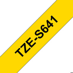Brother TZE-S641 etiketbånd Sort på gul TZ