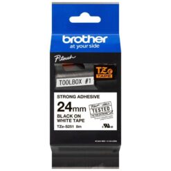 Brother Ribbon TZES251 / TZE-S251 Black on White