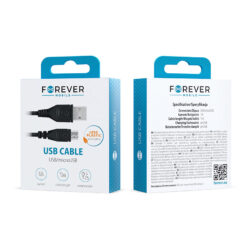 Alternative view of Forever cable USB - microUSB 1,0 m 1A black