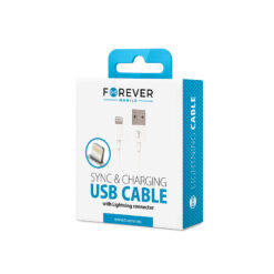 Alternative view of Forever cable USB - Lightning 1,0 m 1A white