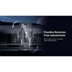 CAR HOLDER REMAX RM-C31 15W WIRELESS BLACK - Billede 3