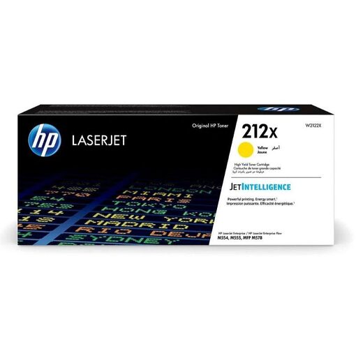 HP-212X Yellow Laserjet Toner Cartridge Enterprise M555dn W2122X